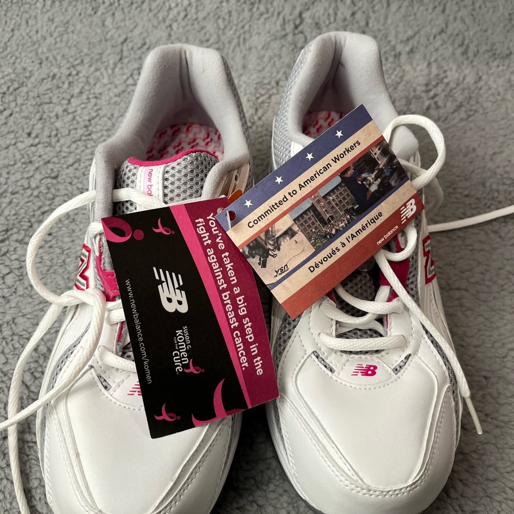 New Balance Women's Walking Shoes - Pink and Gray - Picture 5 of 7